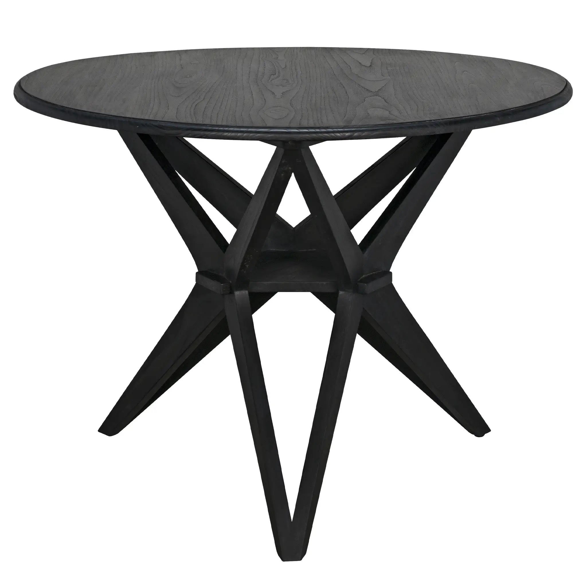 Noir Victor Dining Table, Charcoal Black