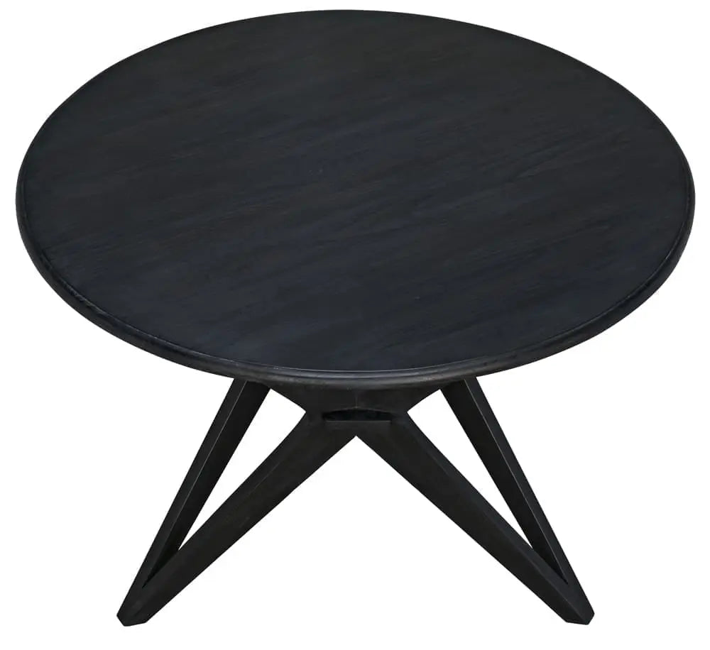 Noir Victor Dining Table, Charcoal Black