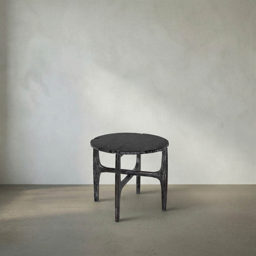Noir Bucks Side Table, Sombre Finish