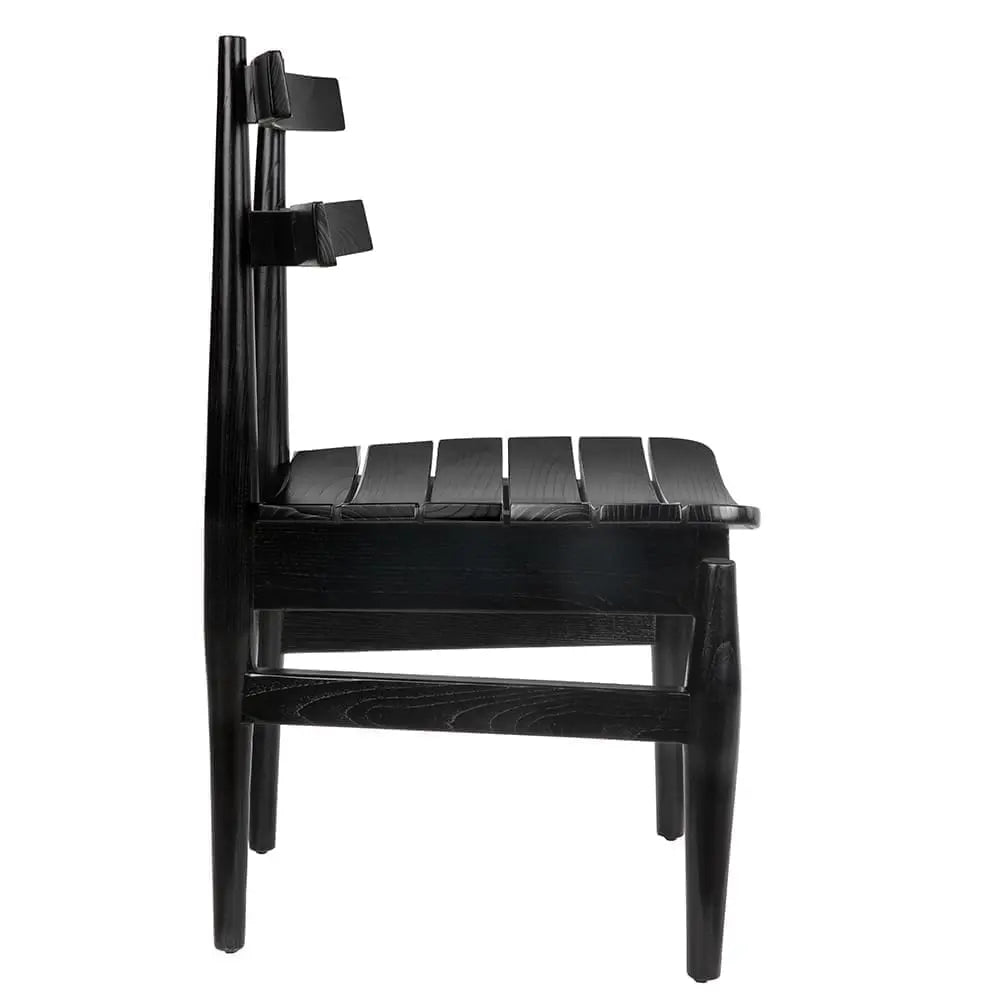 Noir Azumi Chair, Charcoal Black