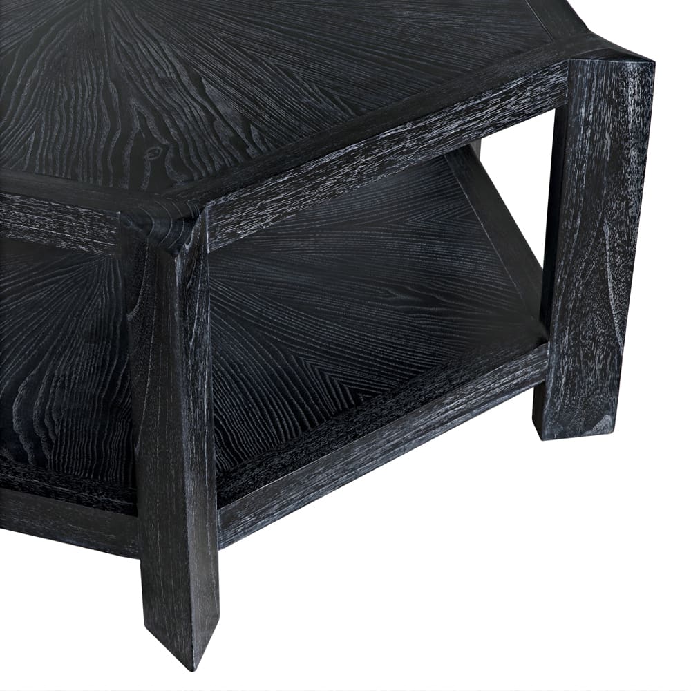 Noir Yuhuda Coffee Table, Cinder Black