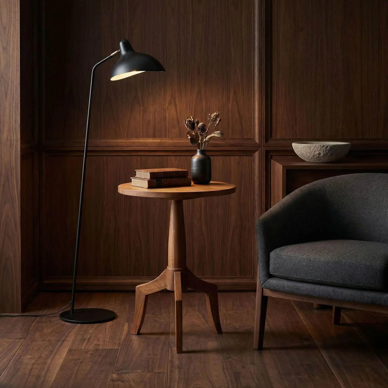 Noir Atomic Teak Table