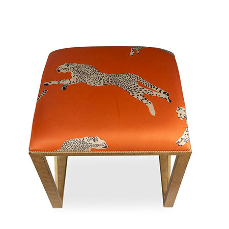 Port 68 Medallion Gold Leaping Cheetah Bench