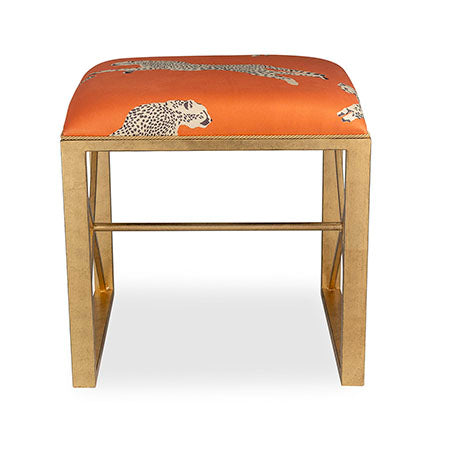 Port 68 Medallion Gold Leaping Cheetah Bench