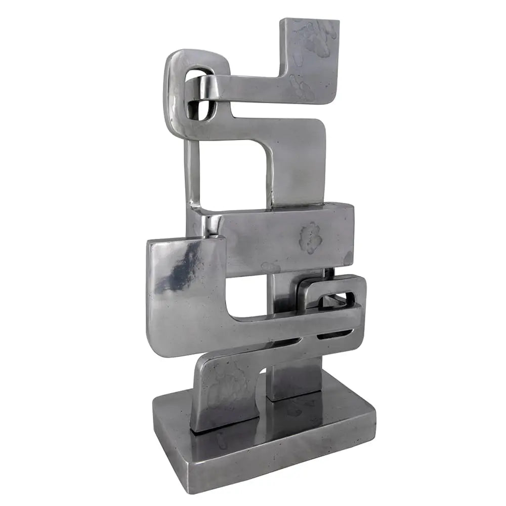 Noir Kubric Sculpture, Silver