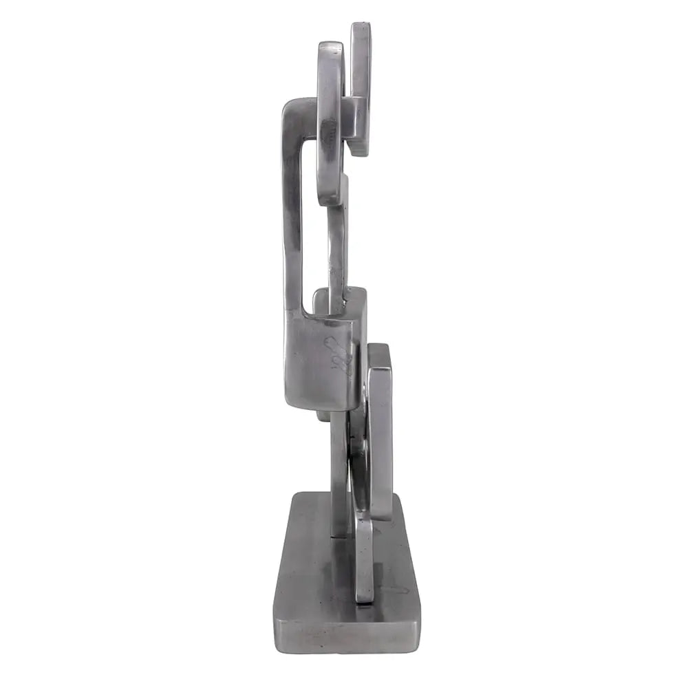 Noir Kubric Sculpture, Silver