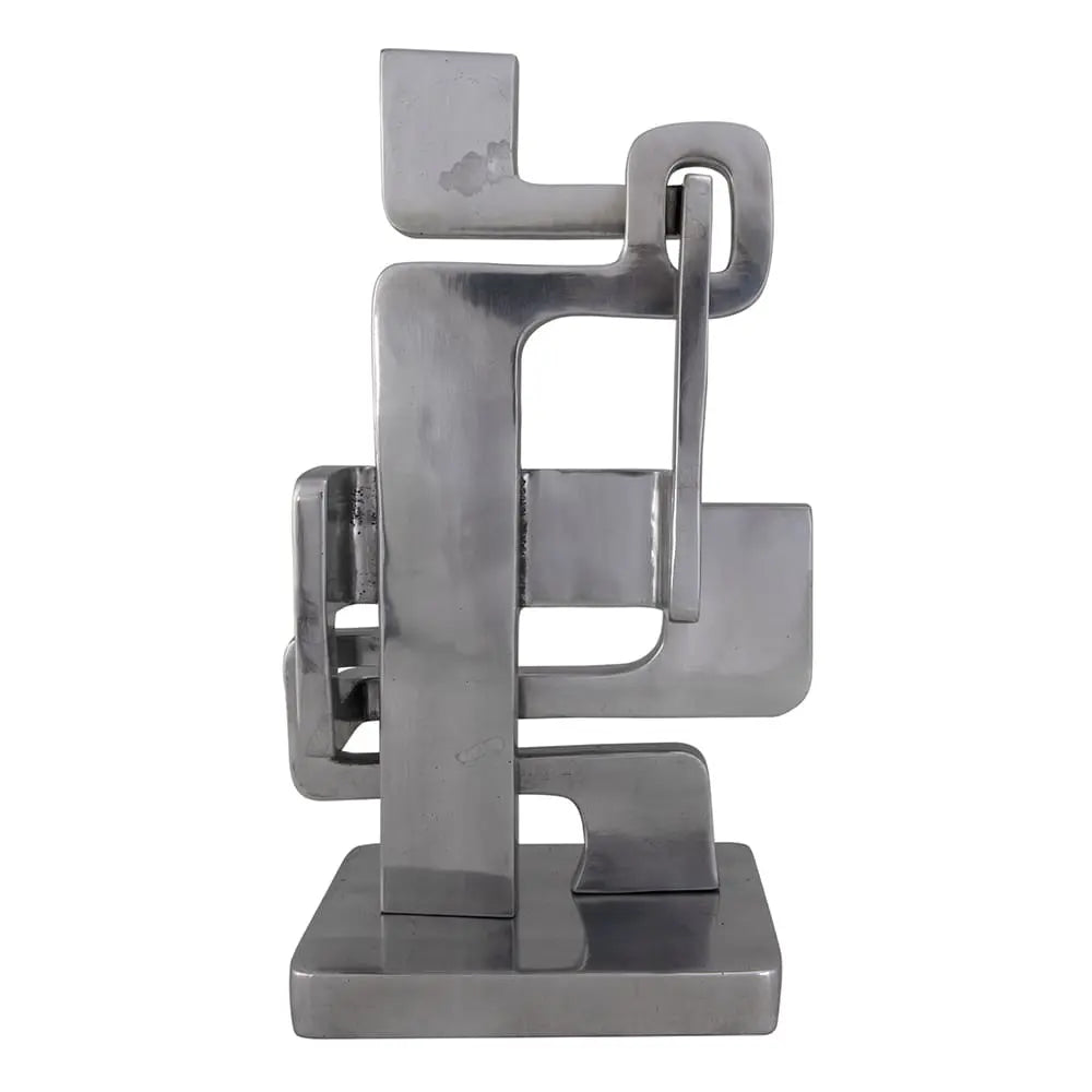 Noir Kubric Sculpture, Silver