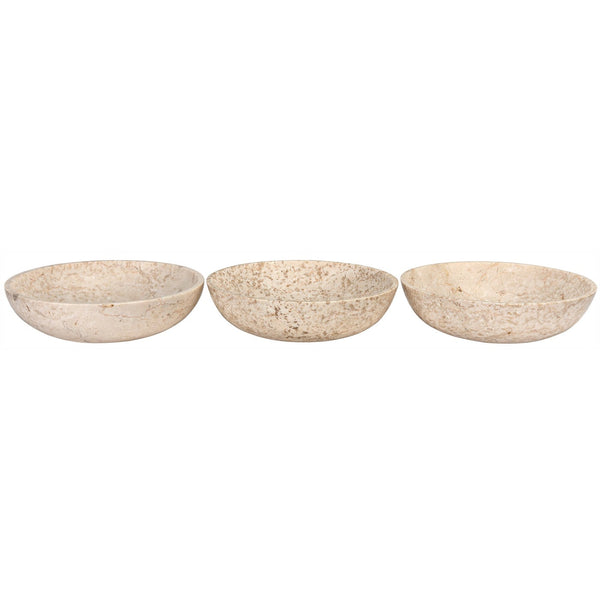 Noir Marble Bowls, Set Of 3