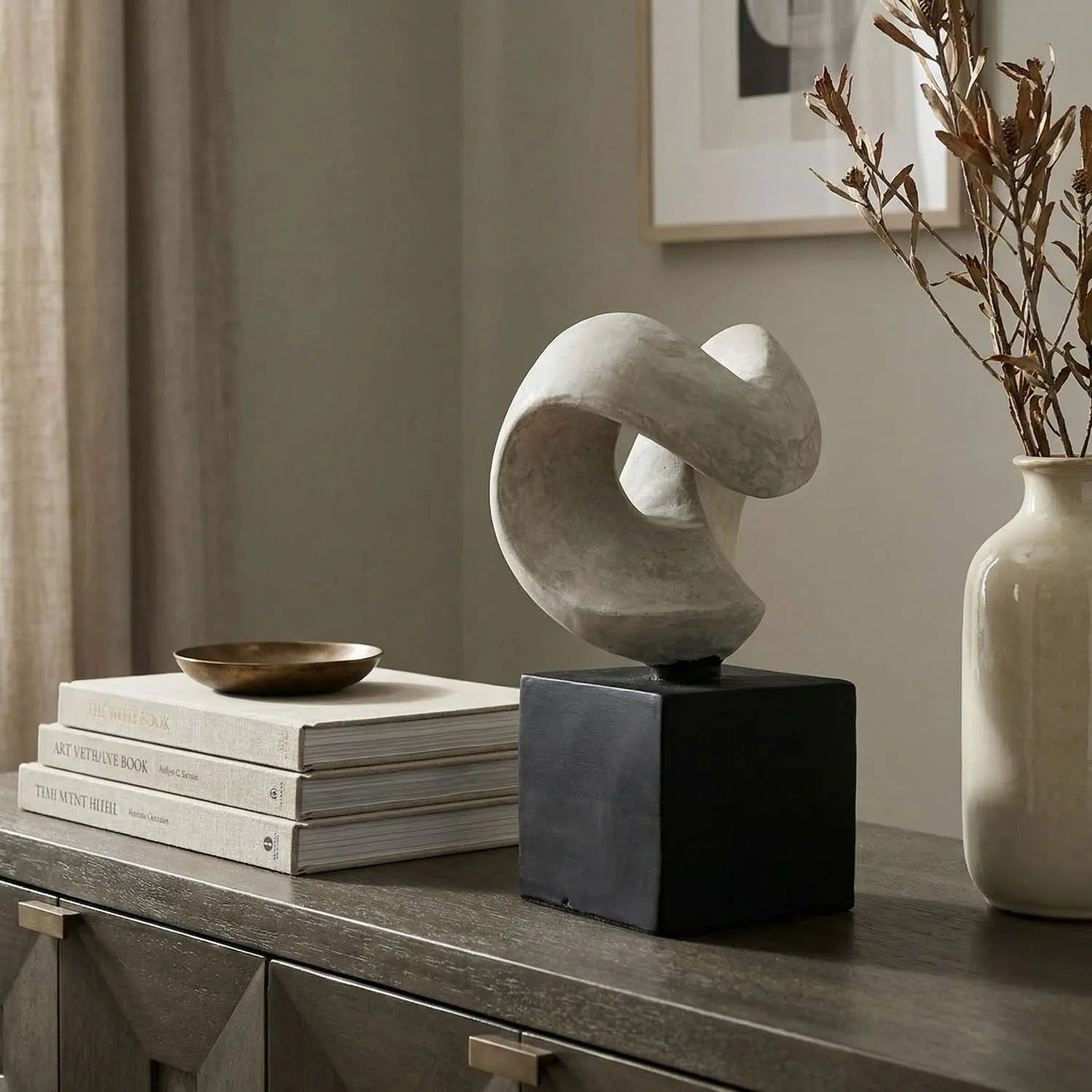 Noir Nobuko Sculpture, Fiber Cement