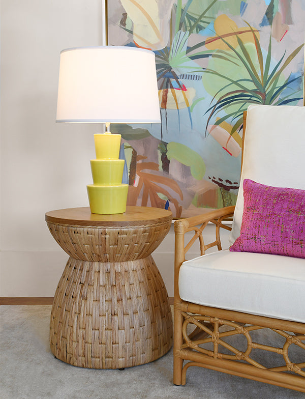 Worlds Away Fiji Side Table