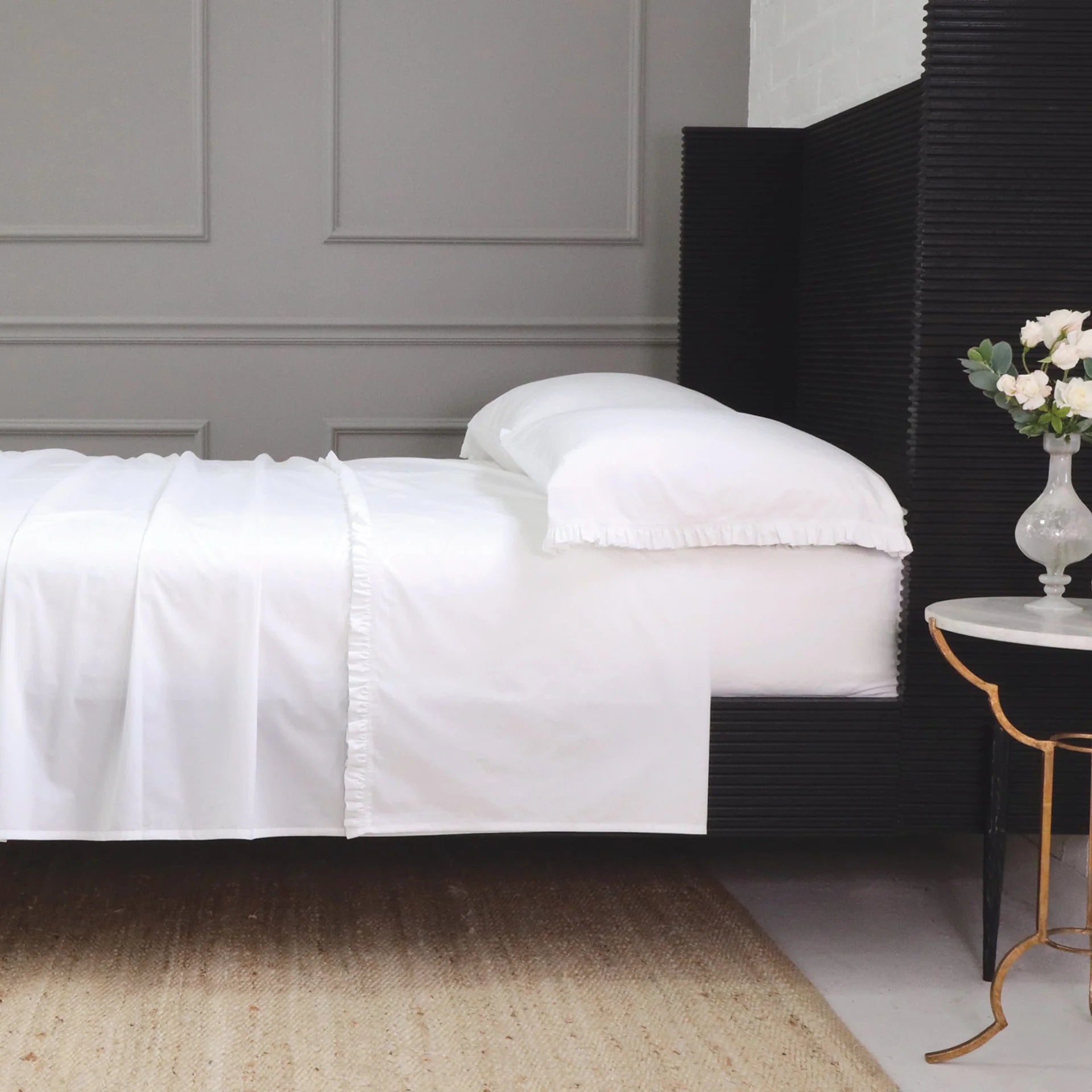 Pom Pom At Home Audrey Ruffle Cotton Percale Sheet Set