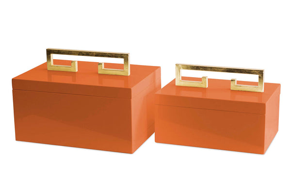 Couture Lighting Avondale Boxes [Set Of 2] Orange