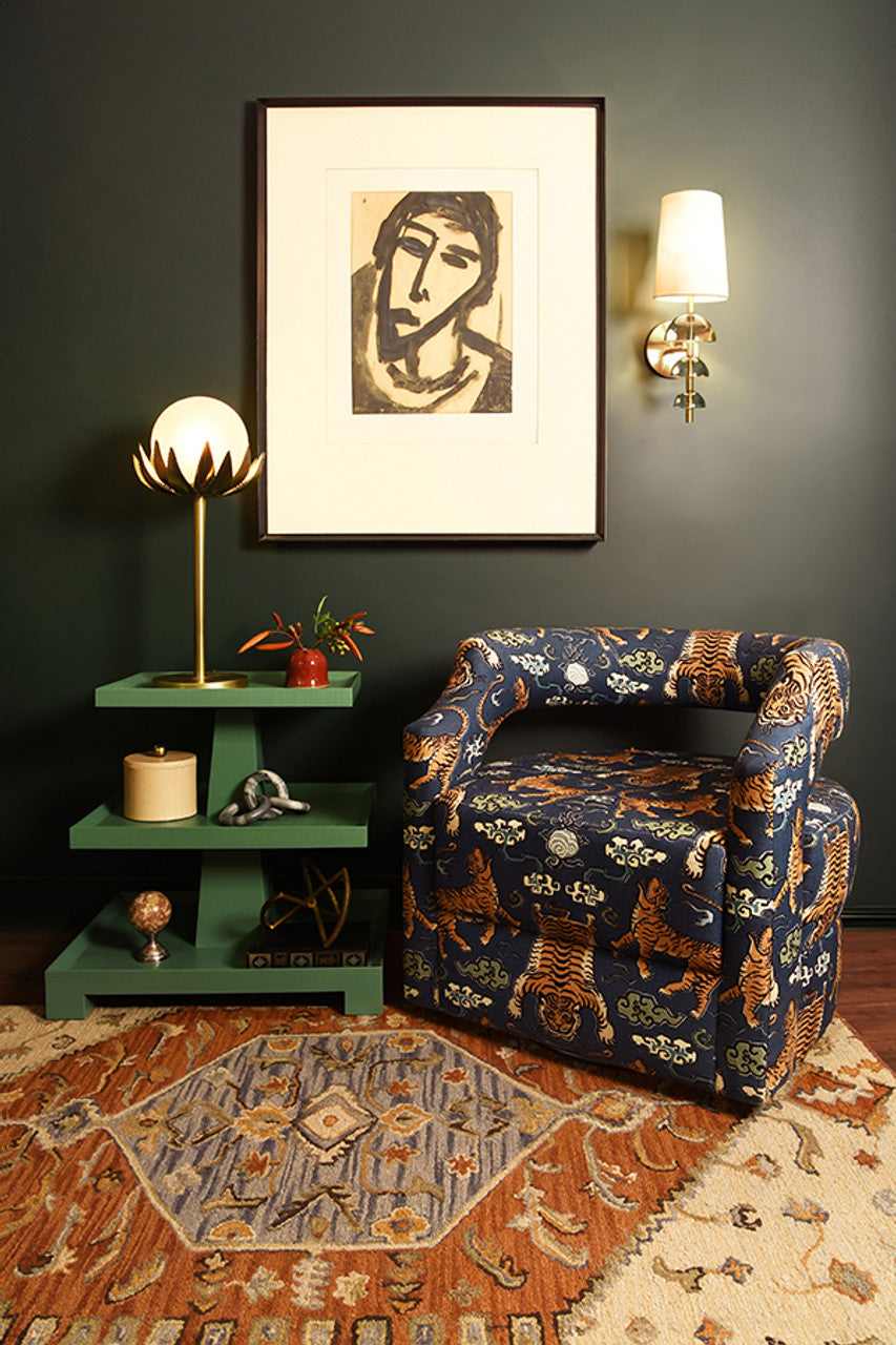 Worlds Away Tatiana Three Tier Side Table