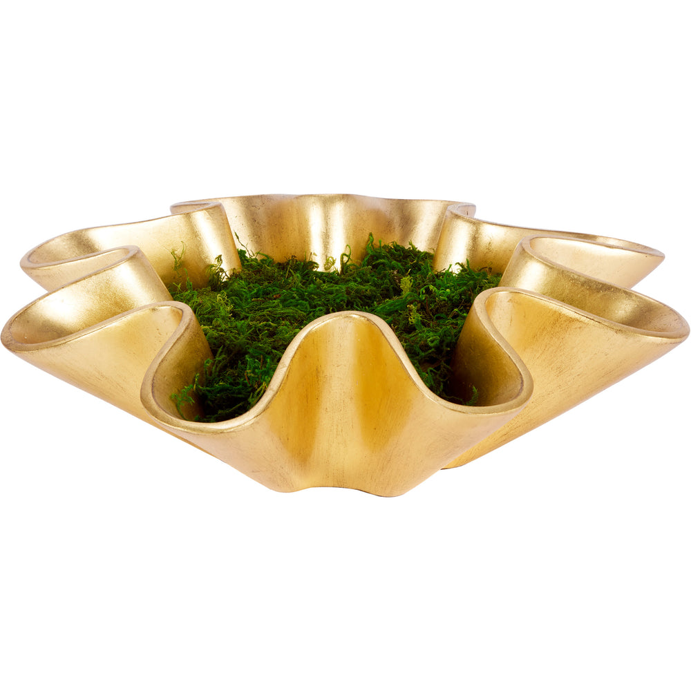 Old World Design Swift Gold Leaf Bowl