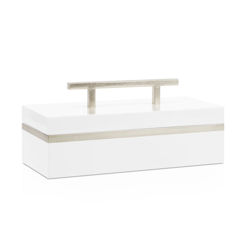 Couture Lighting Blair Box White And Silver (Single)