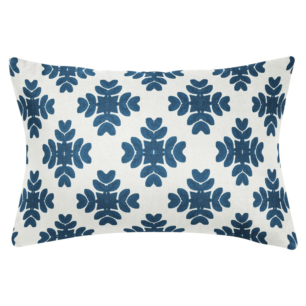 Laura Park Brushstrokes Navy Blue Pillow