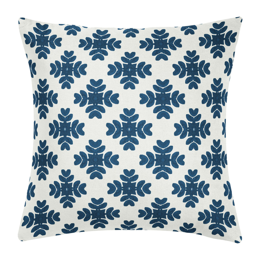 Laura Park Brushstrokes Navy Blue Pillow