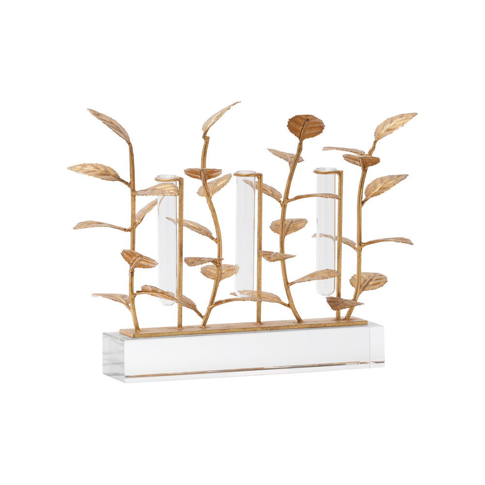 Chelsea House Eucalyptus Gold Leaf Vase