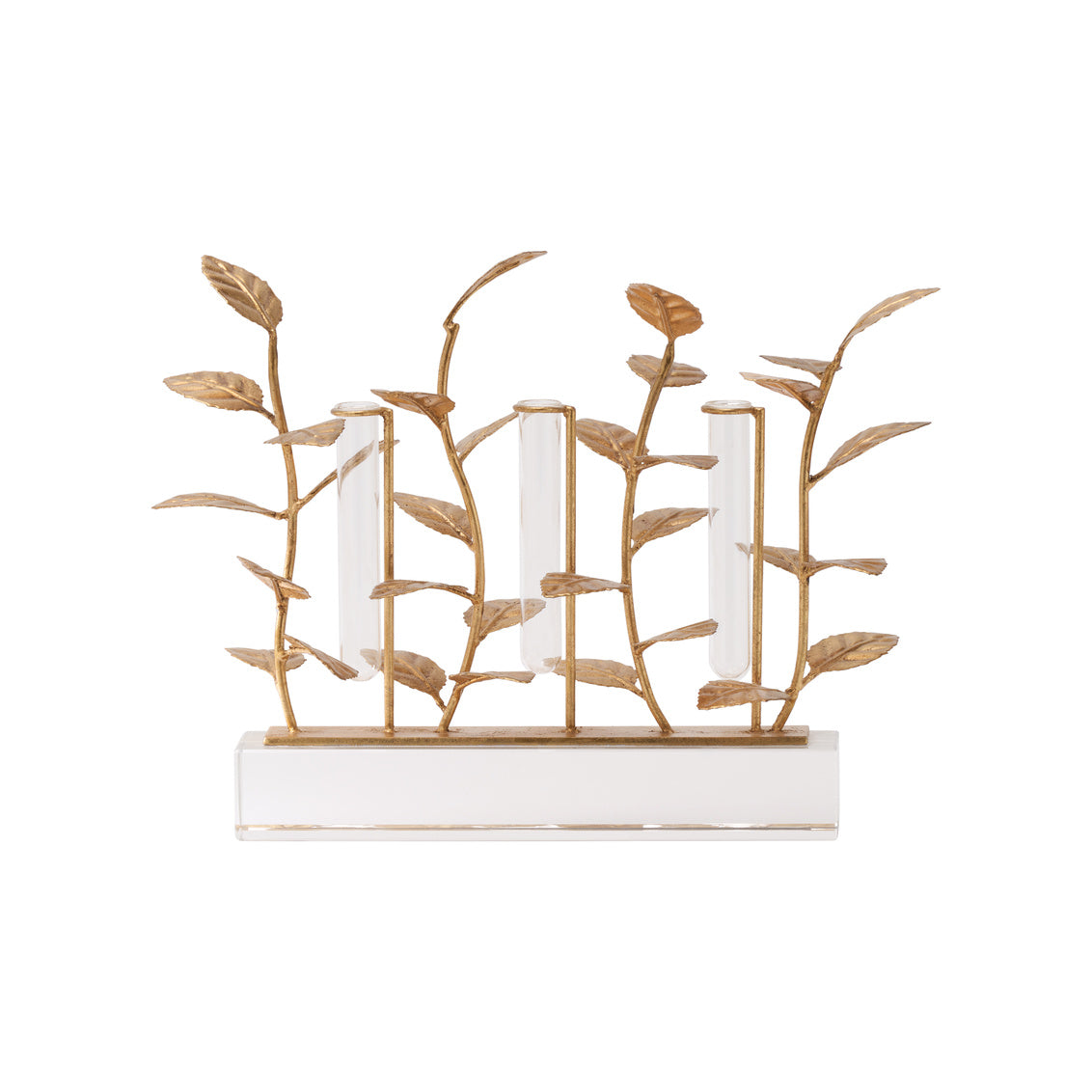 Chelsea House Eucalyptus Gold Leaf Vase