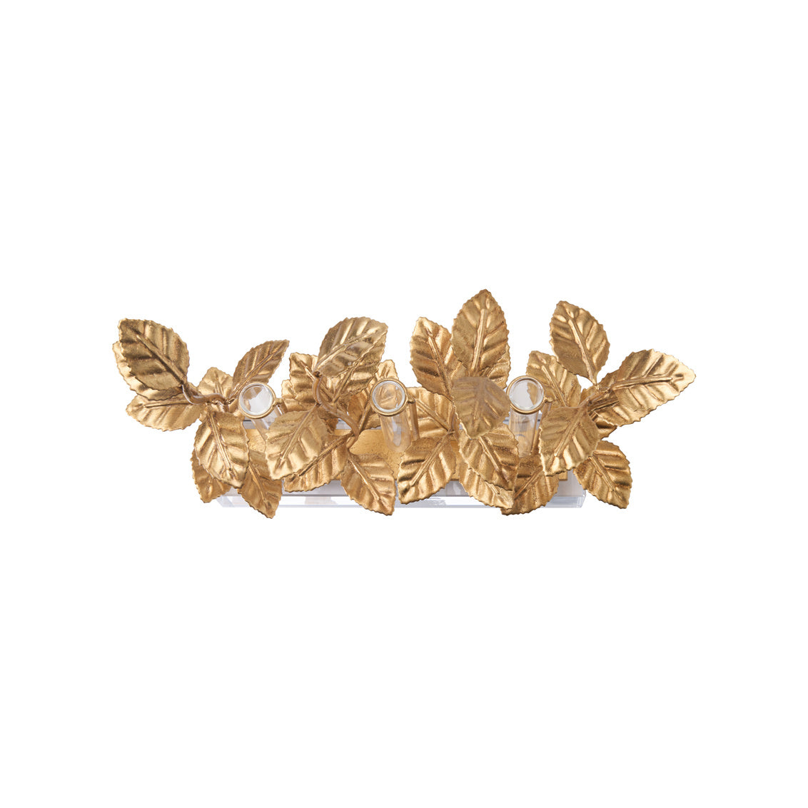 Chelsea House Eucalyptus Gold Leaf Vase
