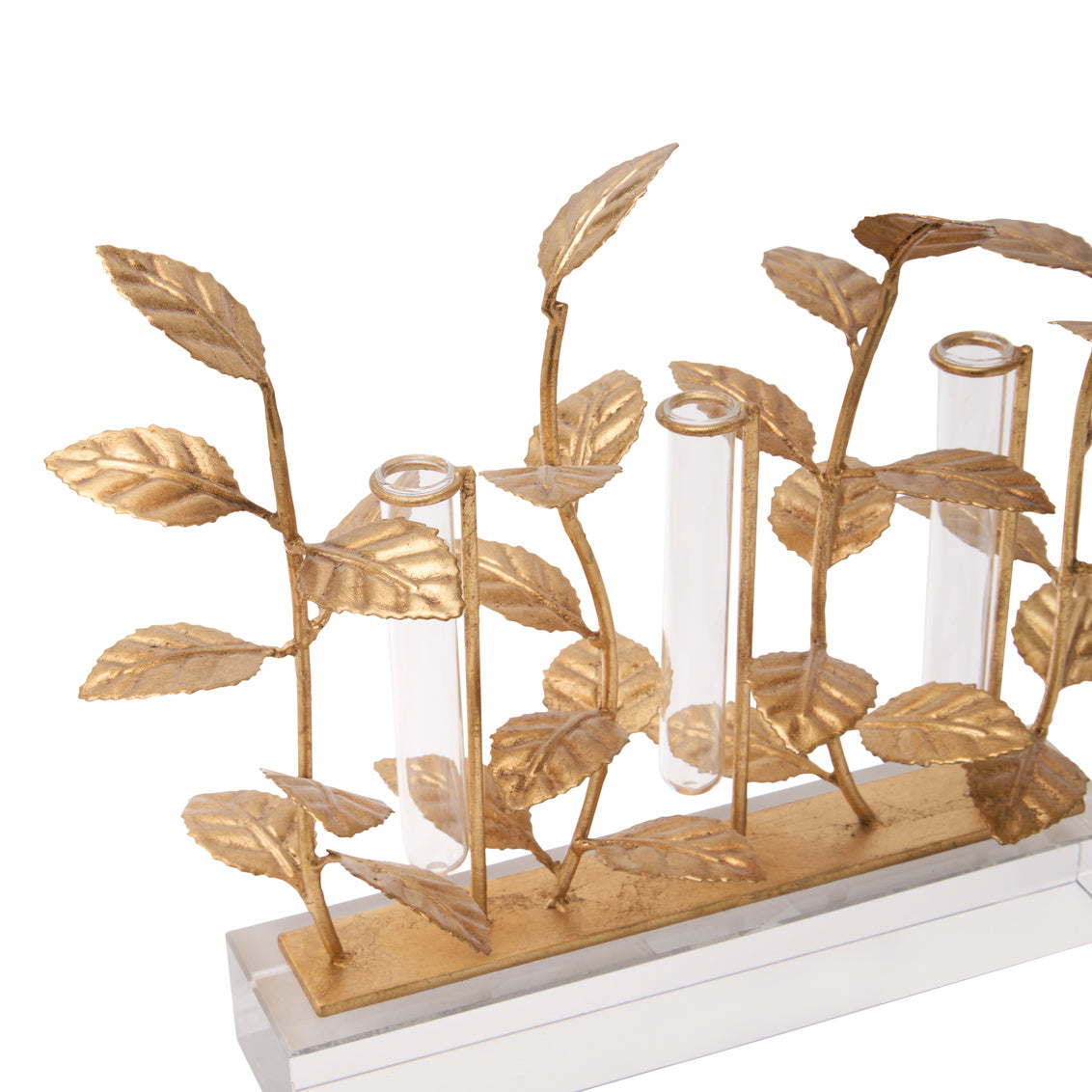 Chelsea House Eucalyptus Gold Leaf Vase