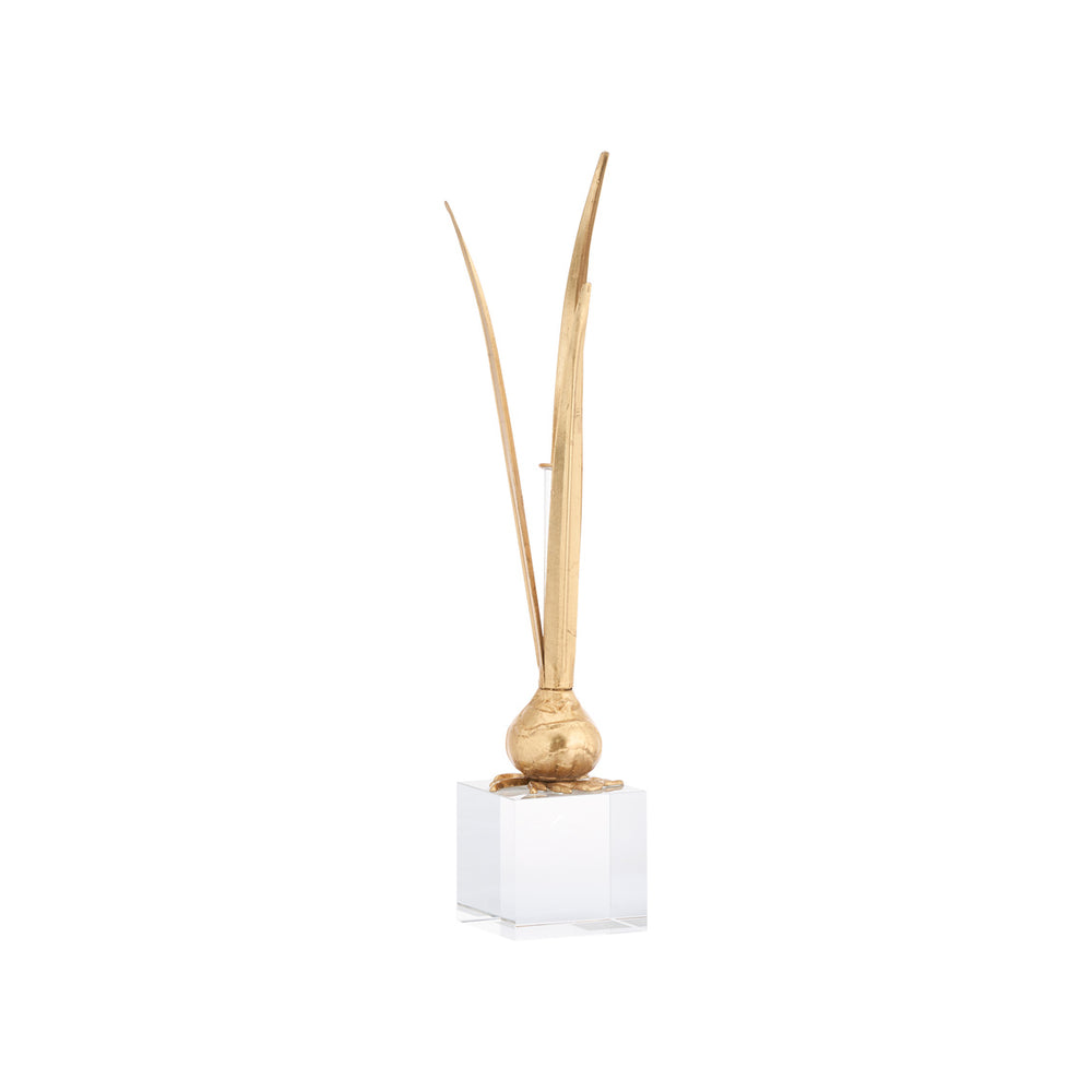 Chelsea House Bulb Gold Leaf Vase