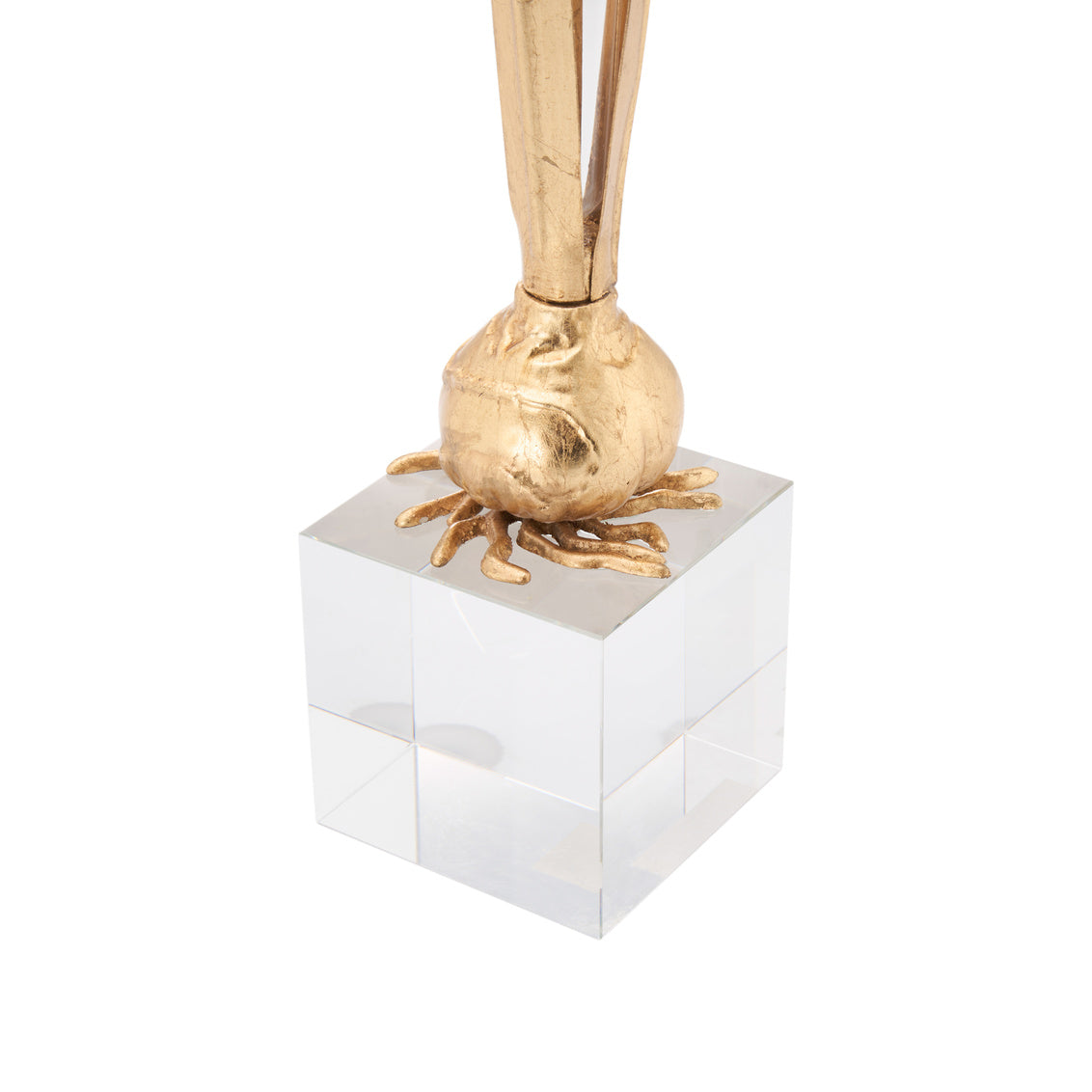 Chelsea House Bulb Gold Leaf Vase