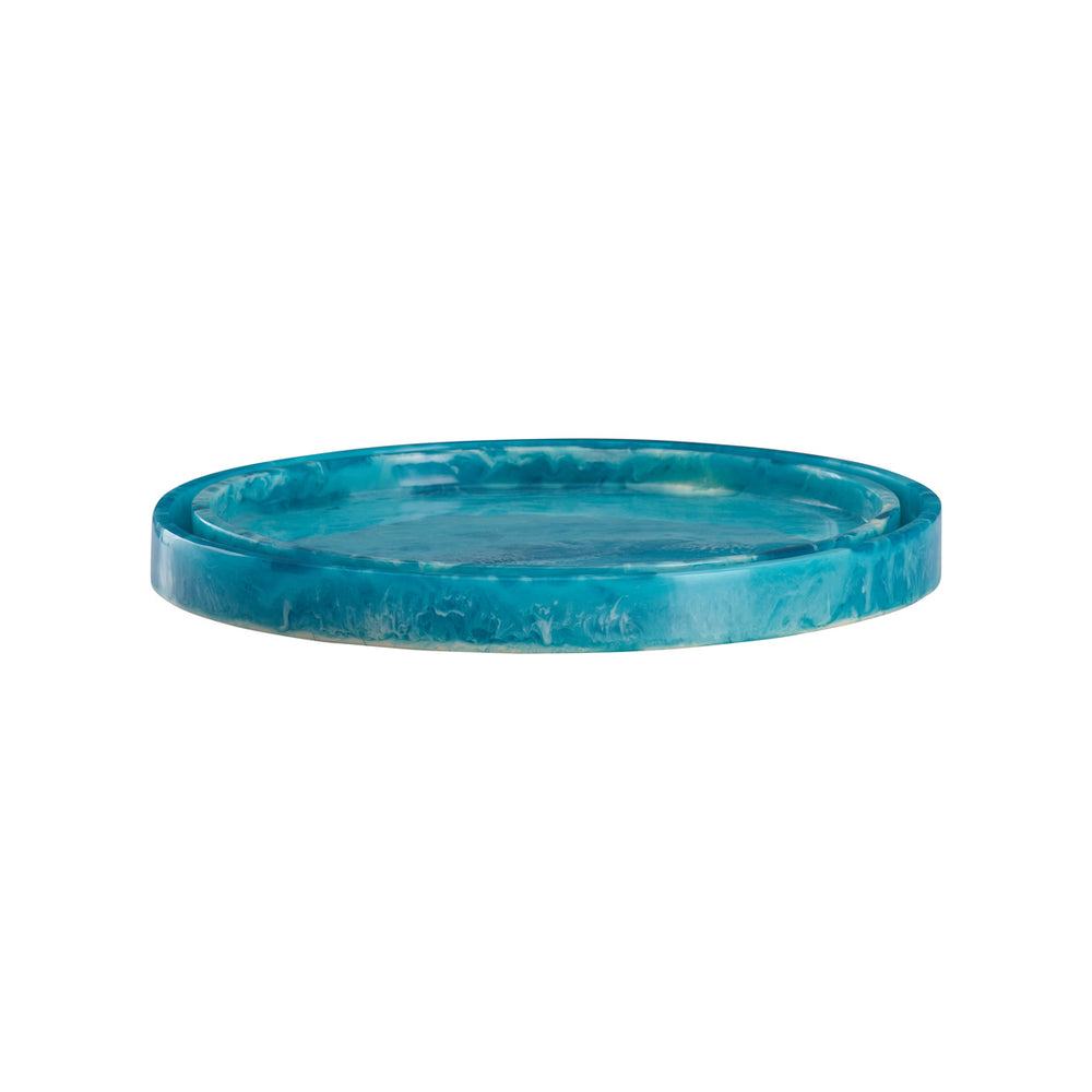 Chelsea House Vista Blue Tray Set Of 2