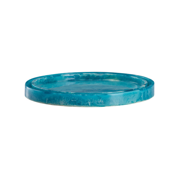 Chelsea House Vista Blue Tray Set Of 2