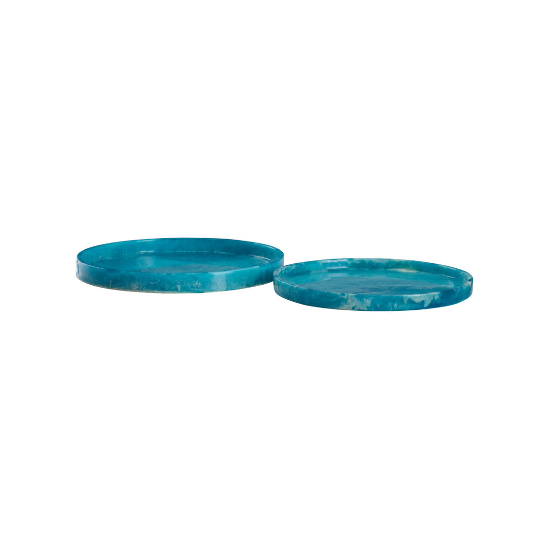 Chelsea House Vista Blue Tray Set Of 2