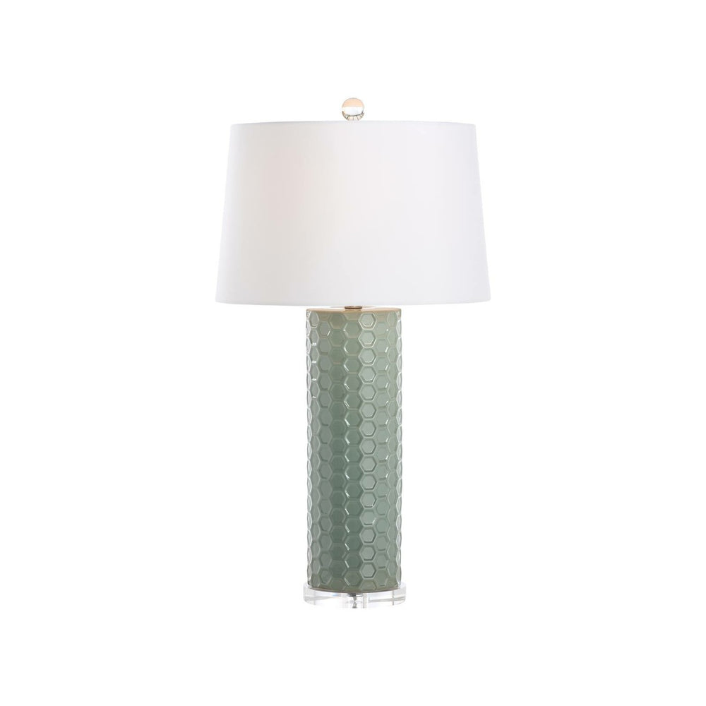 Chelsea House April Honeycomb Lamp Green