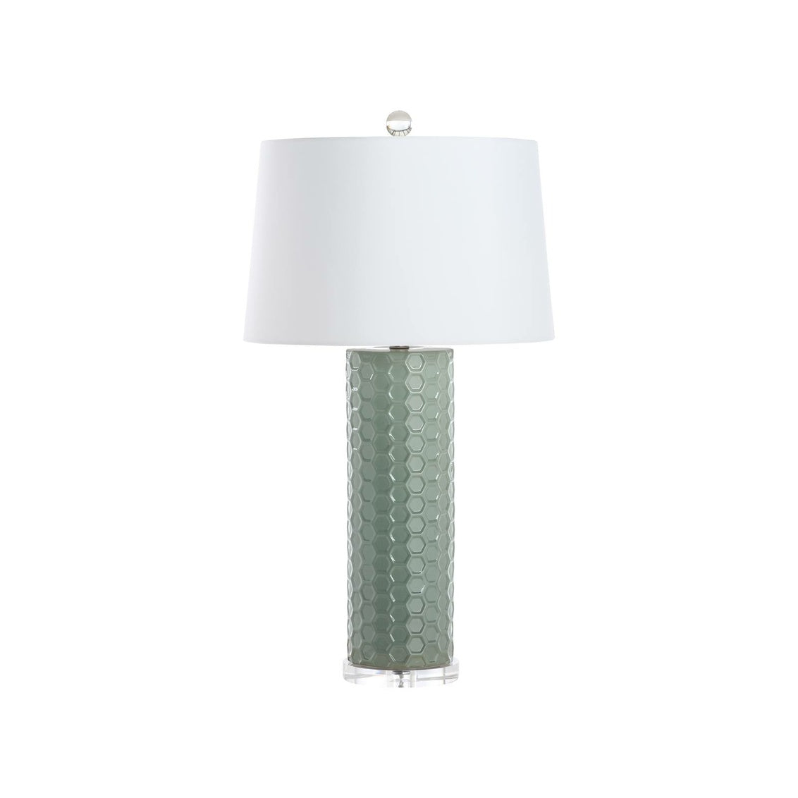 Chelsea House April Honeycomb Lamp Green