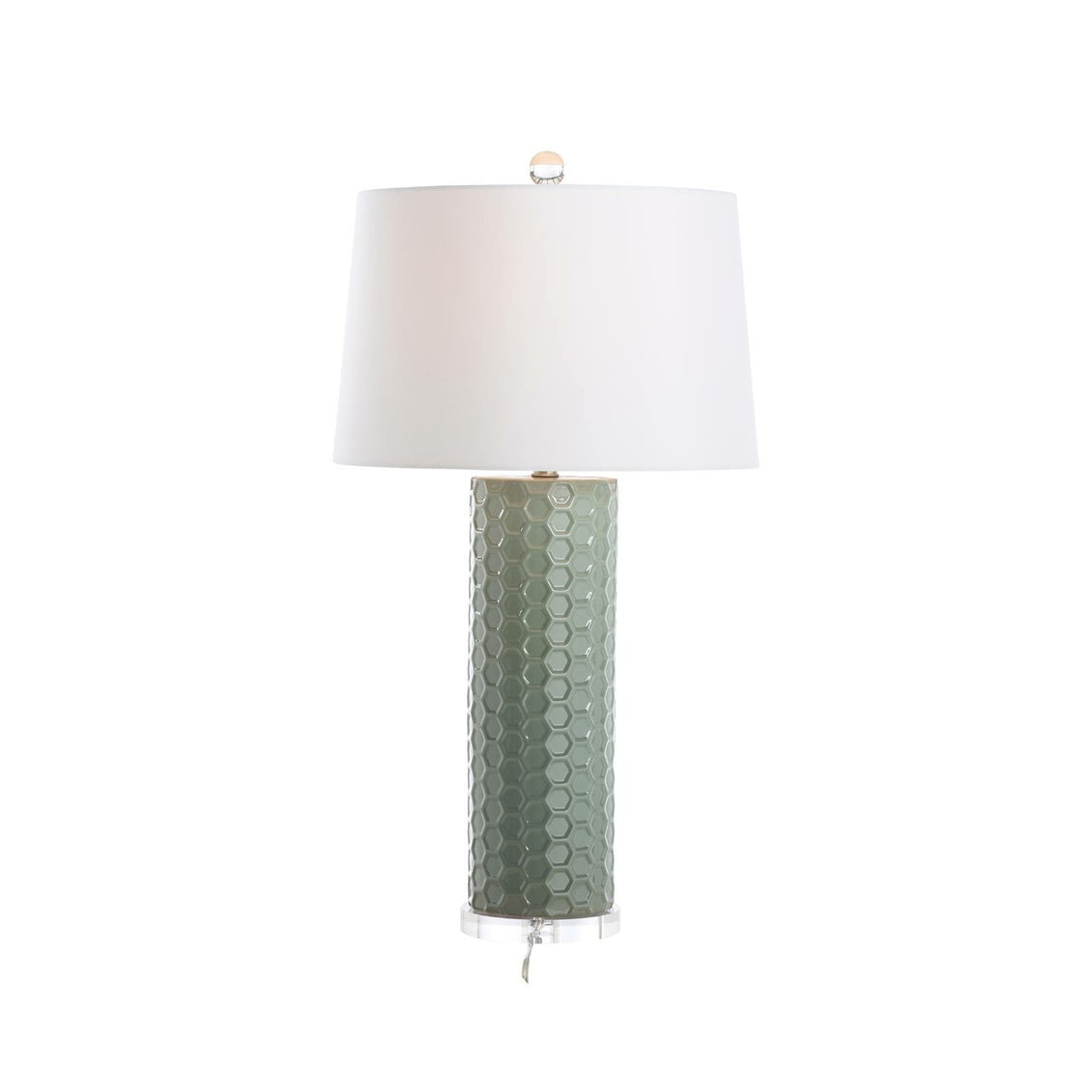 Chelsea House April Honeycomb Lamp Green