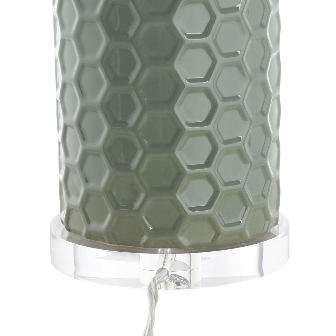 Chelsea House April Honeycomb Lamp Green