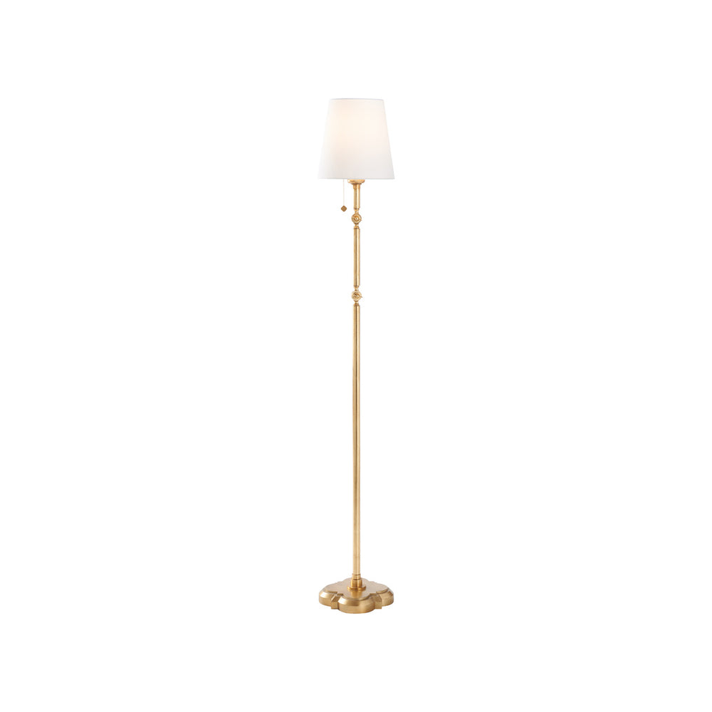 Chelsea House Quatrefoil Floor Lamp Gold Leaf
