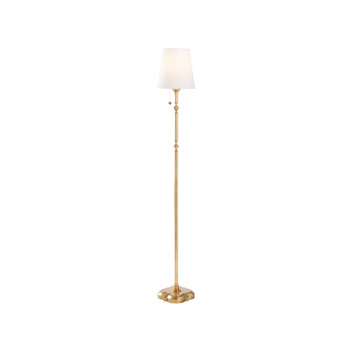 Chelsea House Quatrefoil Floor Lamp Gold Leaf