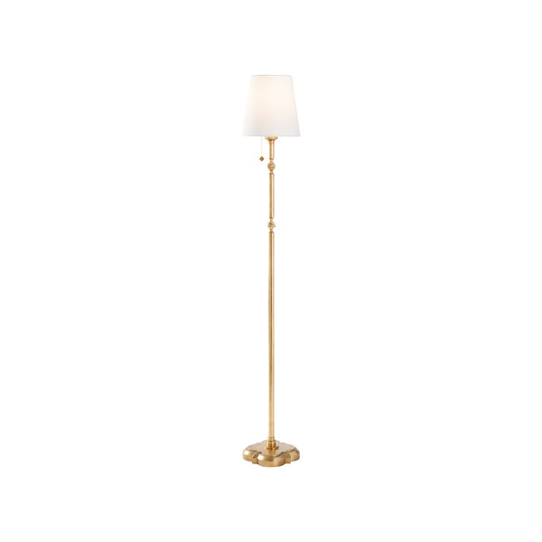 Chelsea House Quatrefoil Floor Lamp Gold Leaf