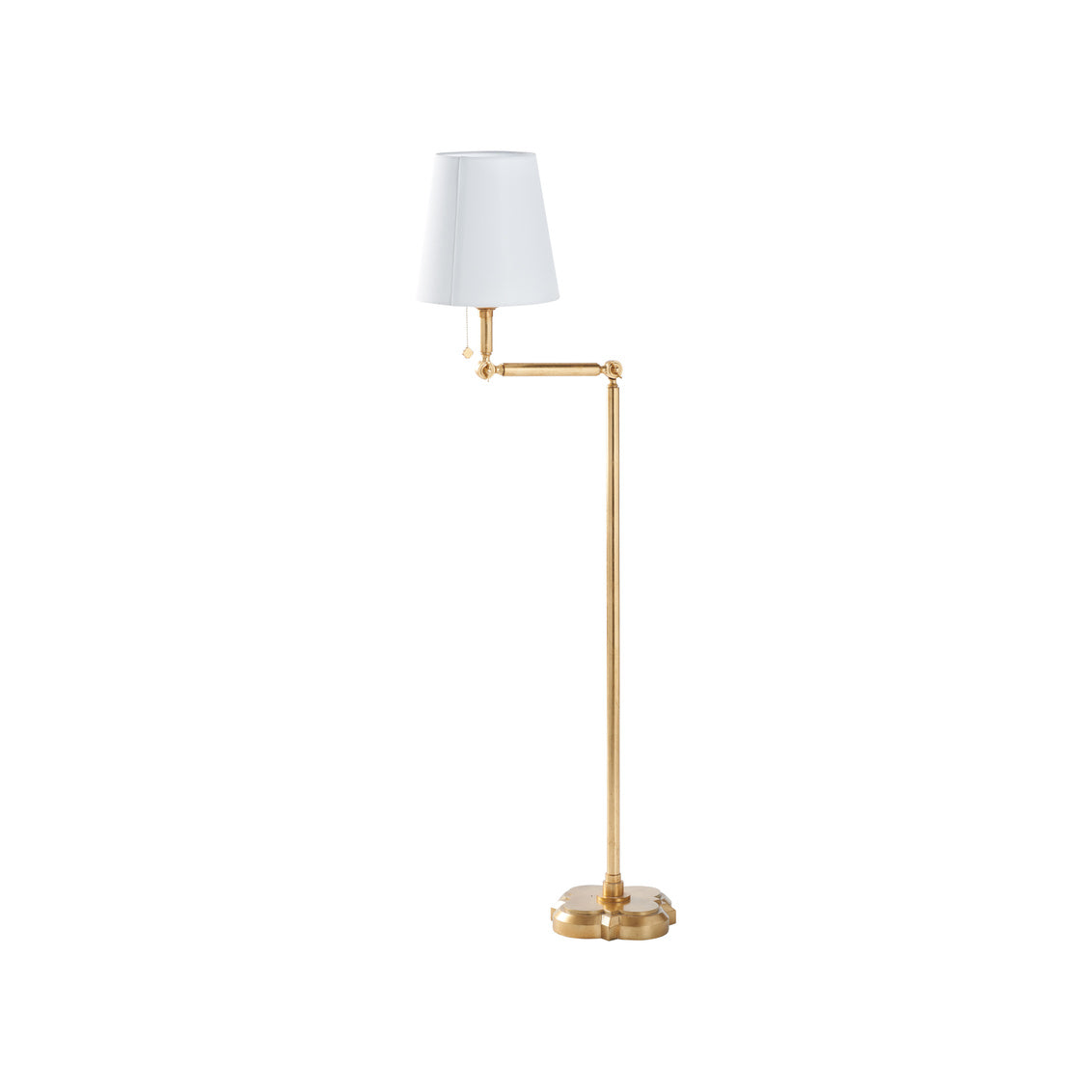 Chelsea House Quatrefoil Floor Lamp Gold Leaf