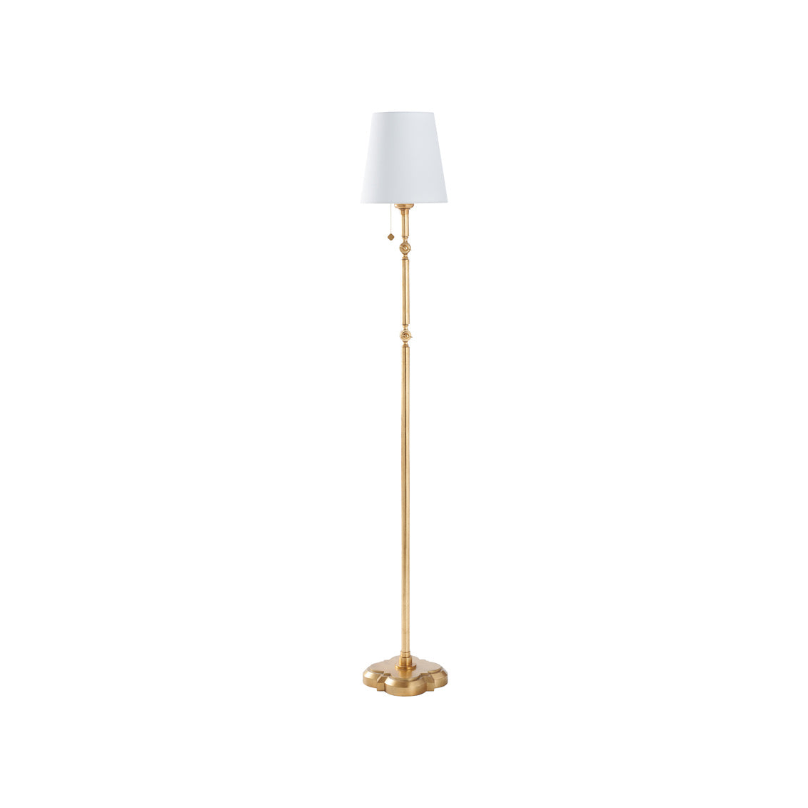 Chelsea House Quatrefoil Floor Lamp Gold Leaf
