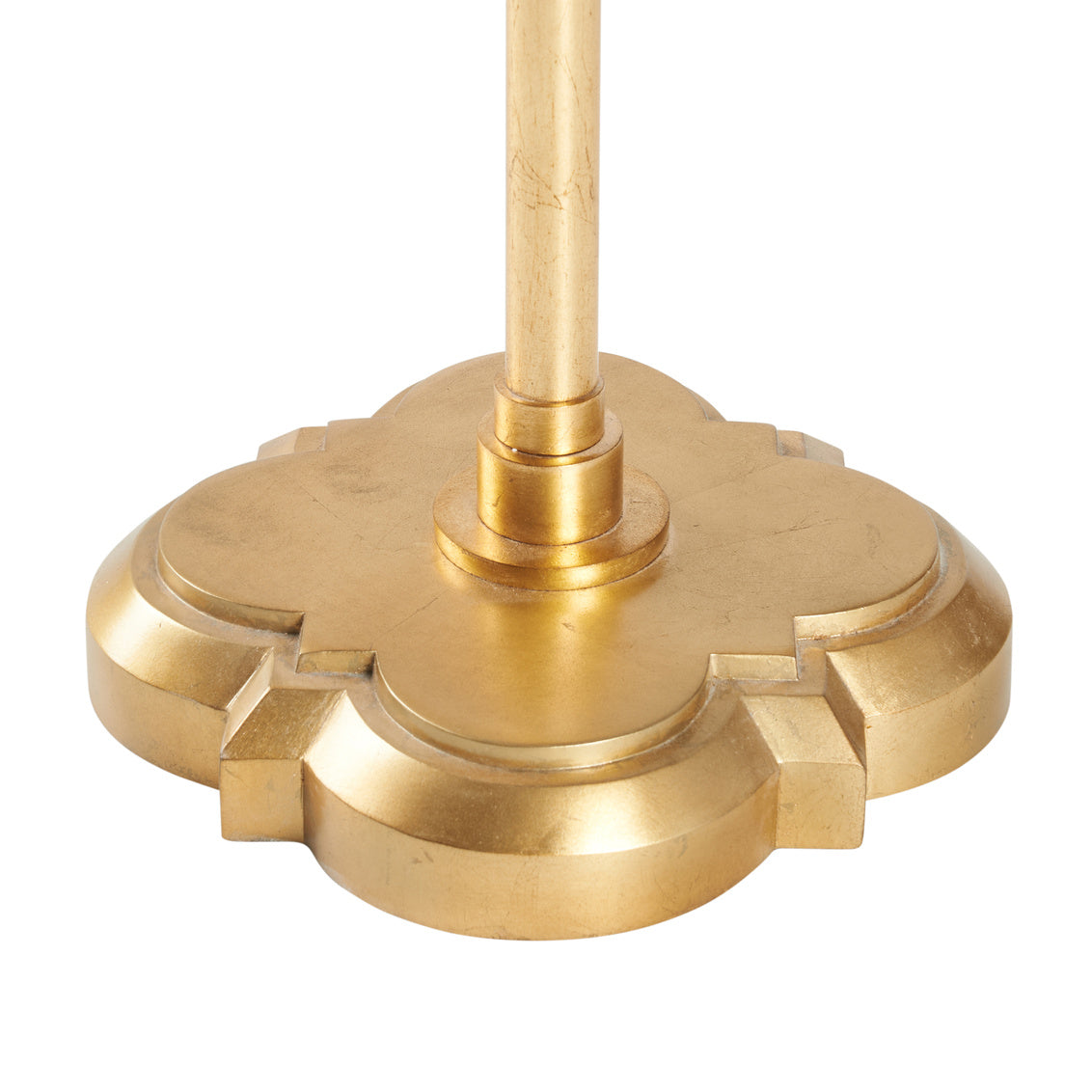 Chelsea House Quatrefoil Floor Lamp Gold Leaf