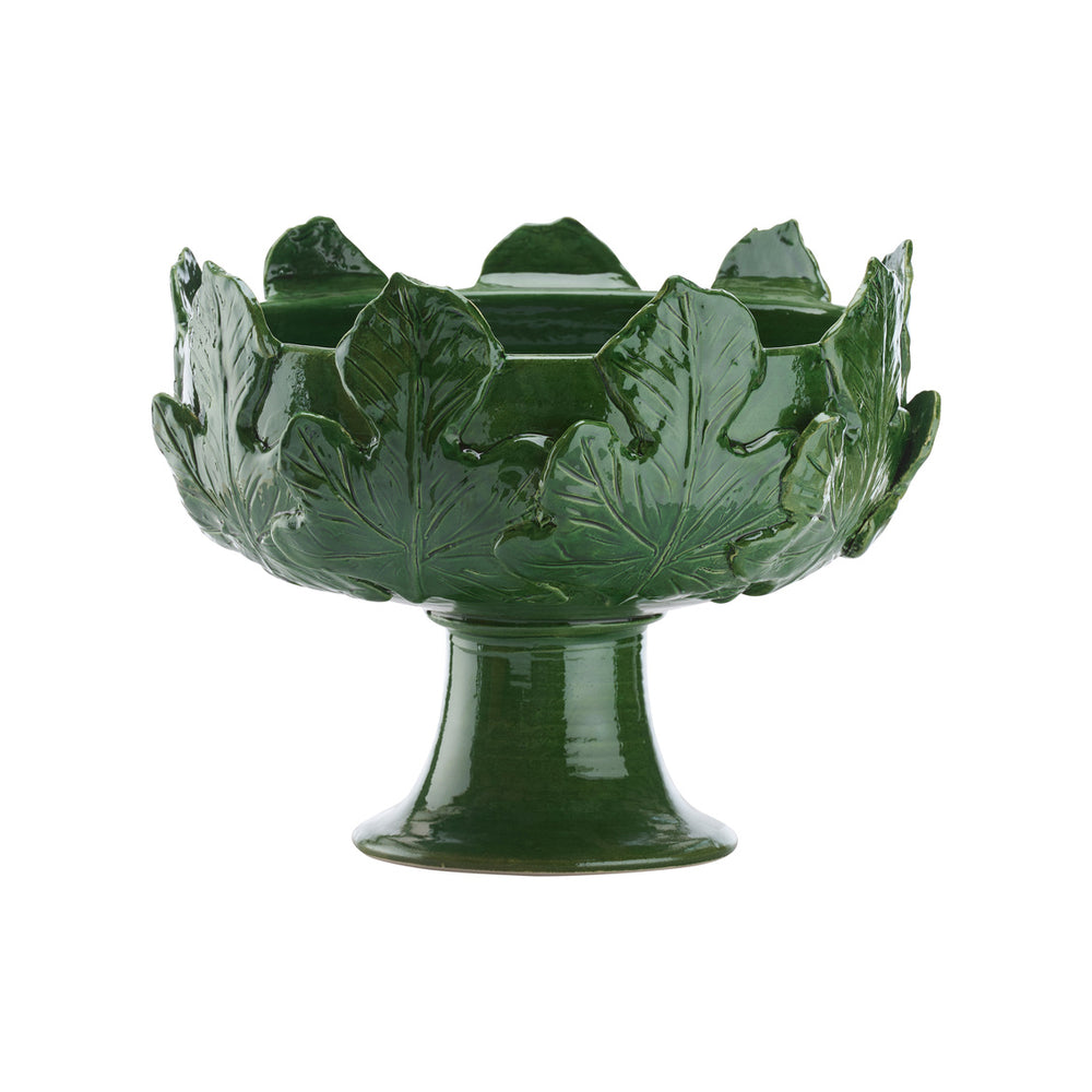 Chelsea House Fig Leaf Pedestal Vase