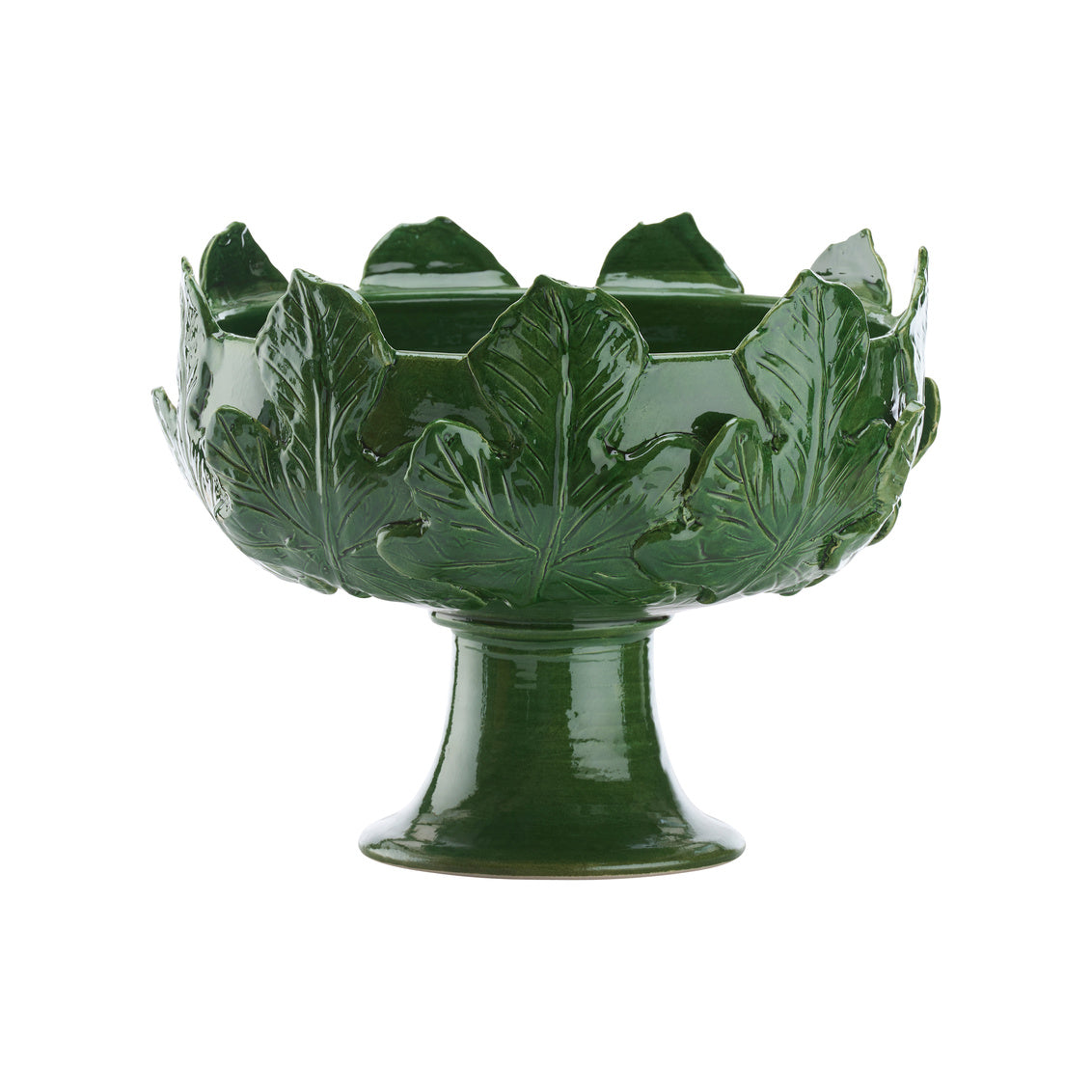Chelsea House Fig Leaf Pedestal Vase