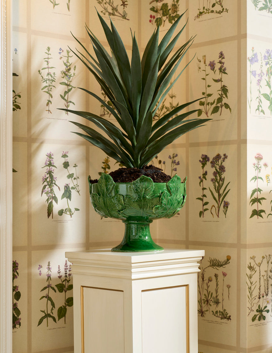 Chelsea House Fig Leaf Pedestal Vase