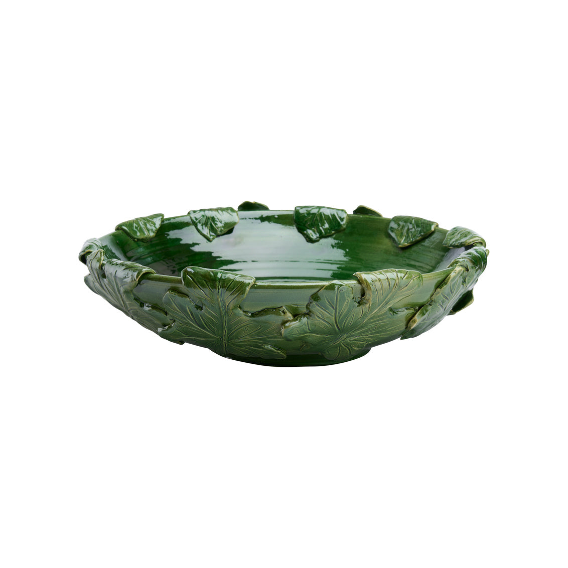 Chelsea House Fig Leaf Low Bowl