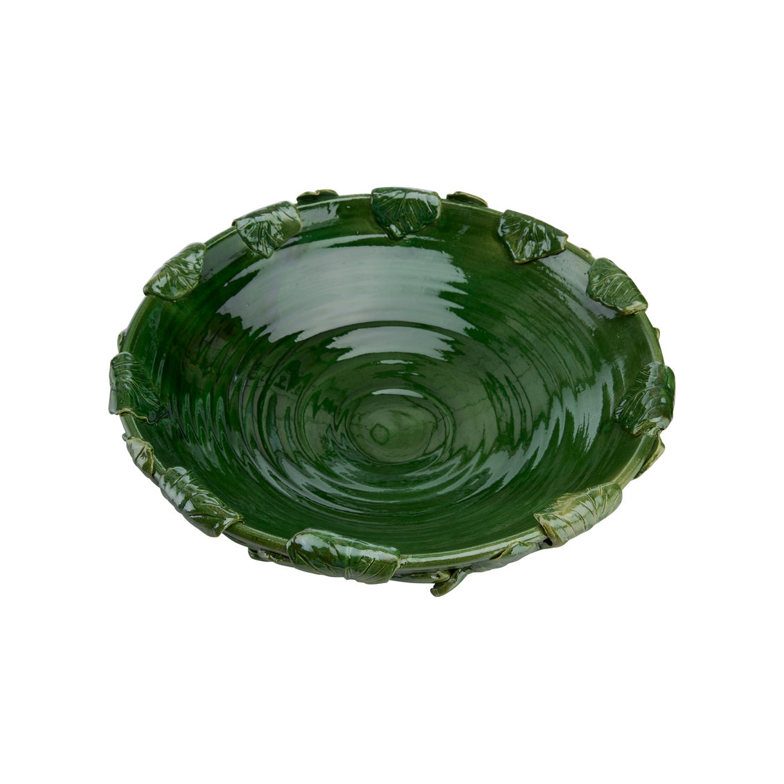 Chelsea House Fig Leaf Low Bowl