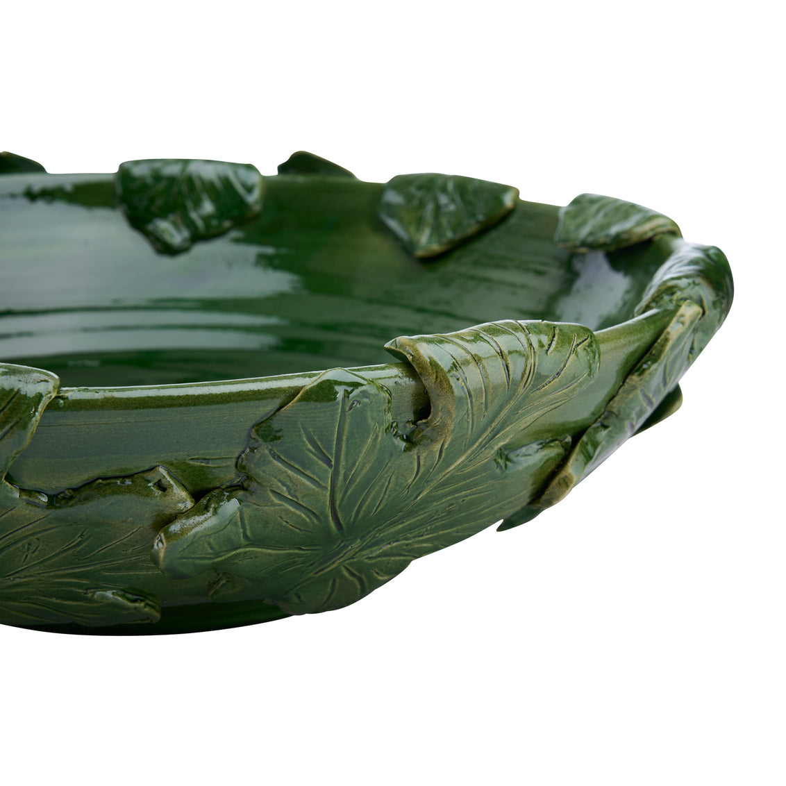 Chelsea House Fig Leaf Low Bowl