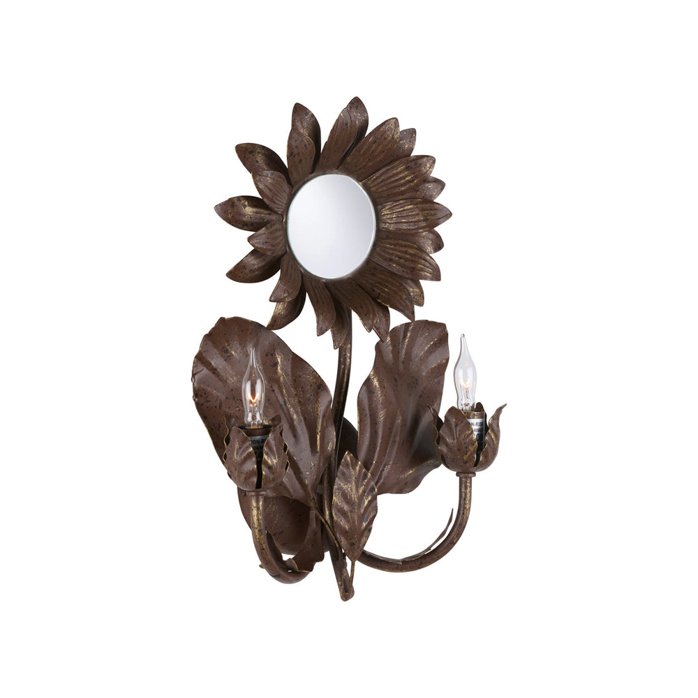 Chelsea House Sunflower Wall Sconce Bronze