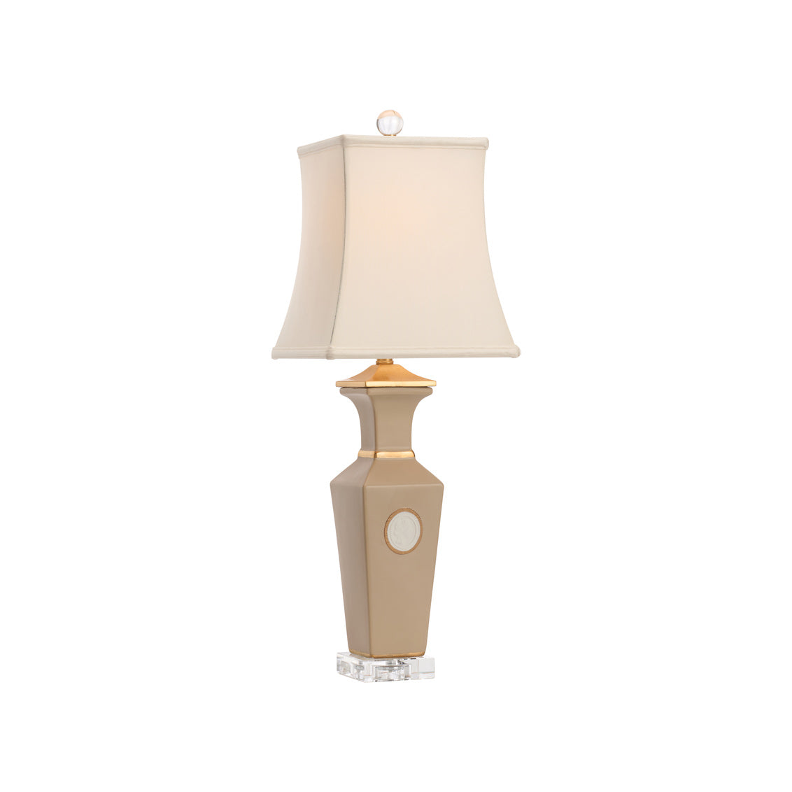 Chelsea House Intaglio Lamp Taupe