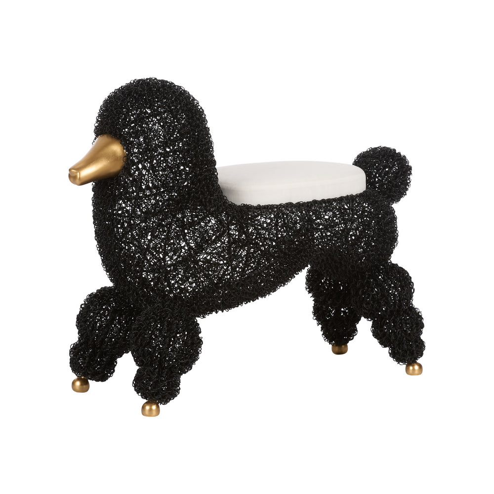Chelsea House Ooh La La Poodle Stool Black