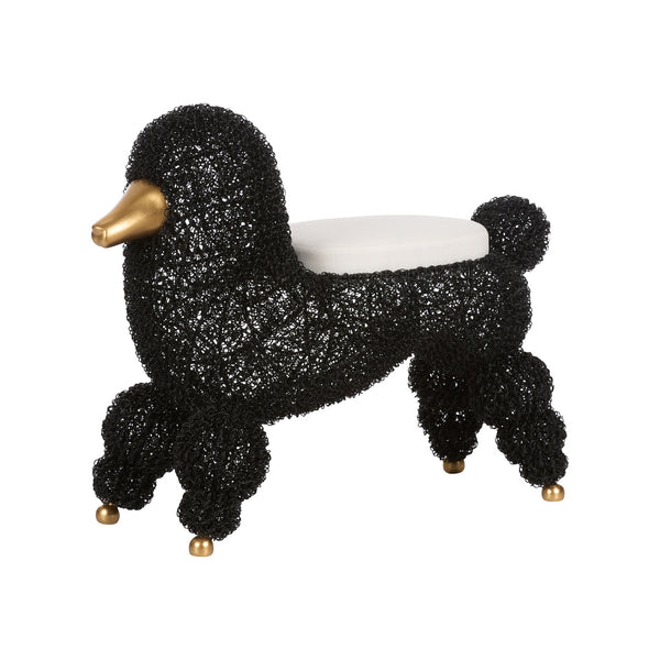Chelsea House Ooh La La Poodle Stool Black